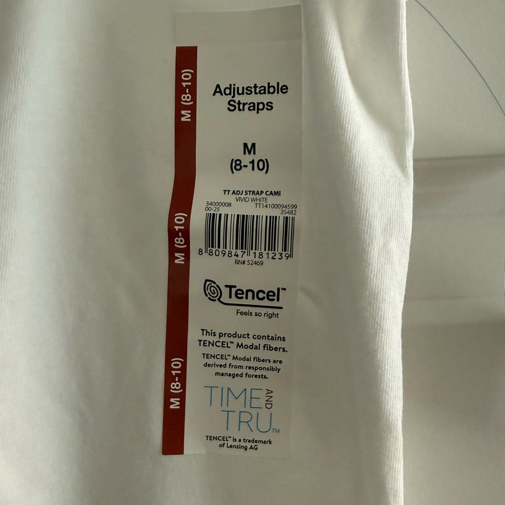 Time and Tru White Women's Camisole - Picture 4 of 4